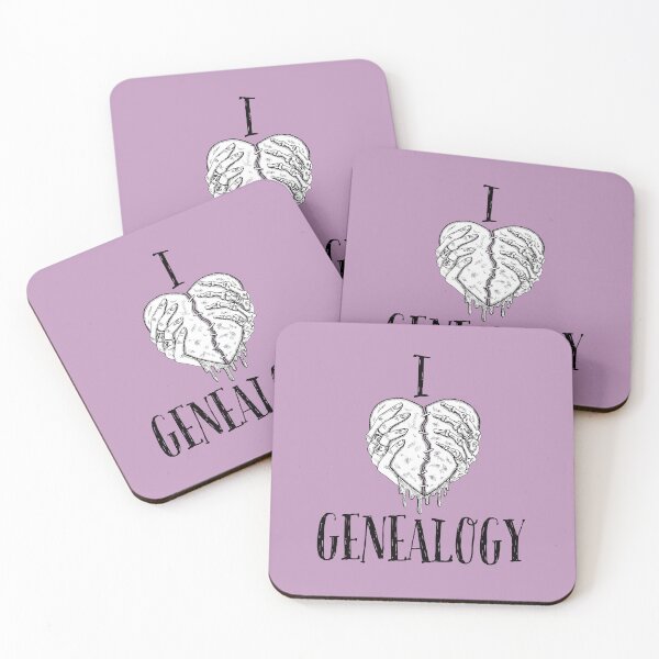 Item preview, I LOVE GENEALOGY, Simple symbolic sign designed and sold by Osobliwe.
