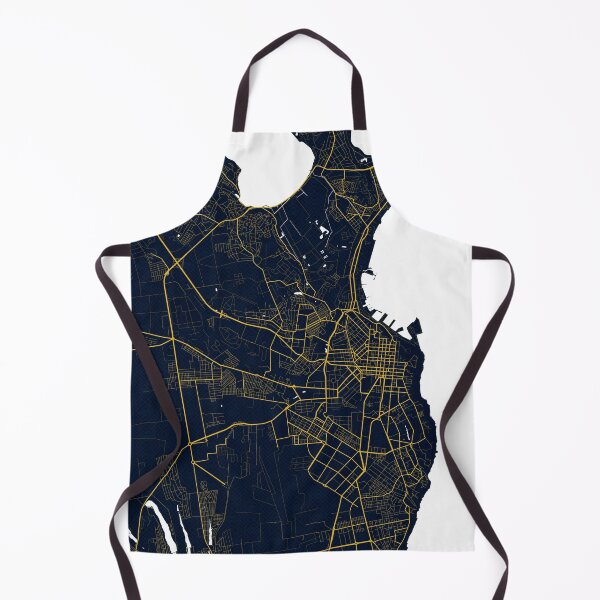 Item preview, Odesa City Map of Ukraine - Gold Art Deco designed and sold by deMAP.
