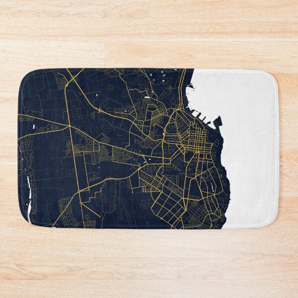 Item preview, Odesa City Map of Ukraine - Gold Art Deco designed and sold by deMAP.