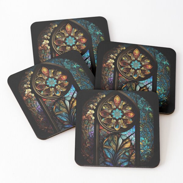 Item preview, Stained Glass Colorful  designed and sold by ArtbyAiGallery.