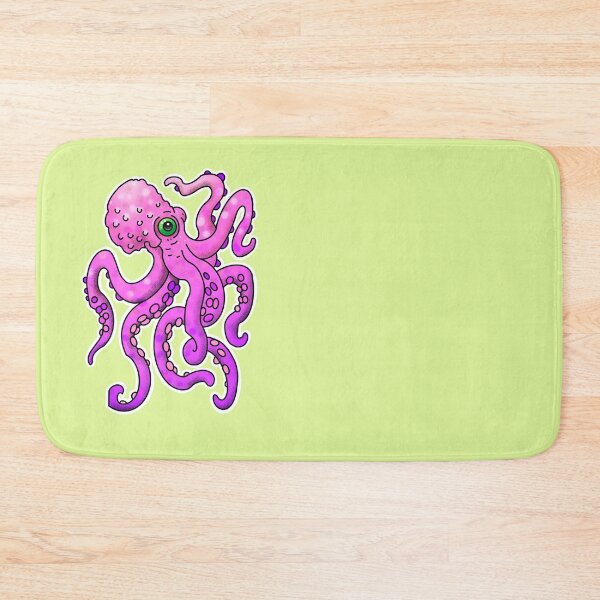 Item preview, Pink octopus design, cartoon style designed and sold by weilertsen.