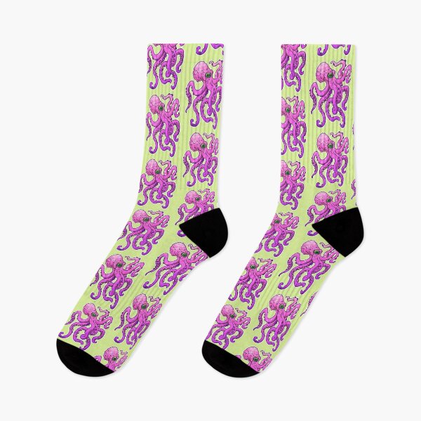 Item preview, Pink octopus design, cartoon style designed and sold by weilertsen.