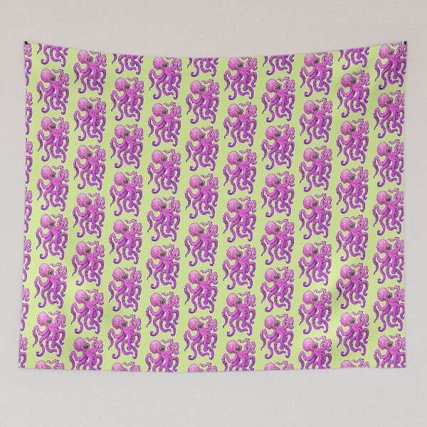 Item preview, Pink octopus design, cartoon style designed and sold by weilertsen.