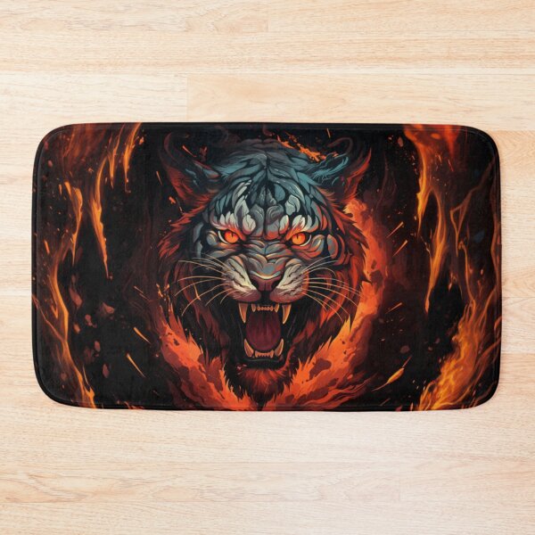 Item preview, Tiger In Flames designed and sold by letsgetinspired.