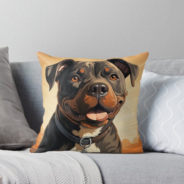 Item preview, Happy American Bully cartoon style designed and sold by aimber.