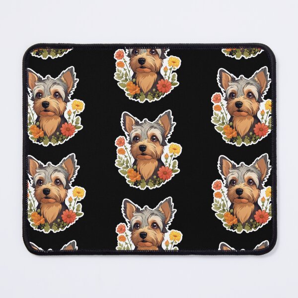 Item preview, York Terrier&Flowers designed and sold by TTlab.