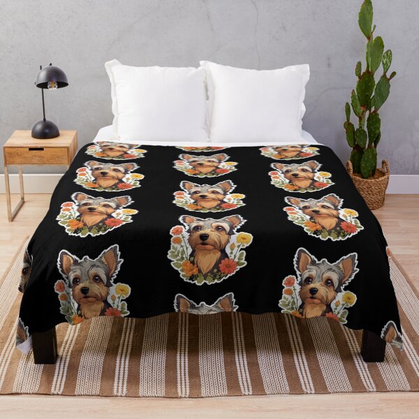 Item preview, York Terrier&Flowers designed and sold by TTlab.