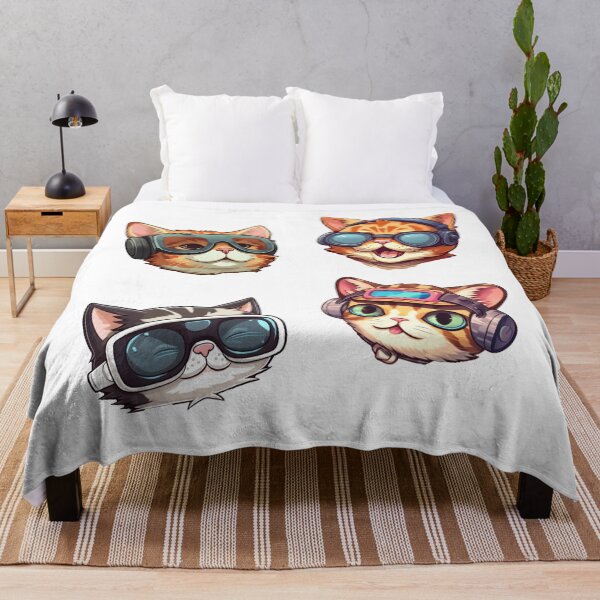 Item preview, Cats With VR Virtual Reality Glasses Stickers Pack designed and sold by NOTSNIW ART.