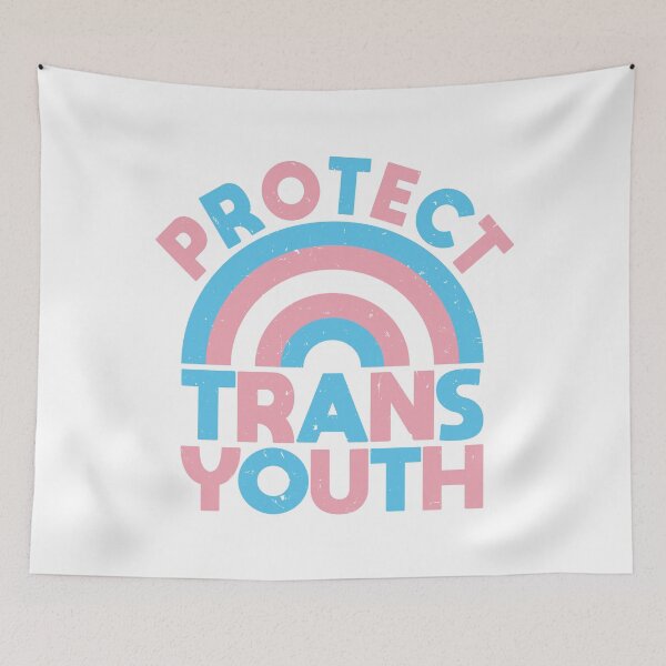 Item preview, Protect Trans Youth - Rainbow - Vintage Look - Trans Rights designed and sold by LaLunaWinters.