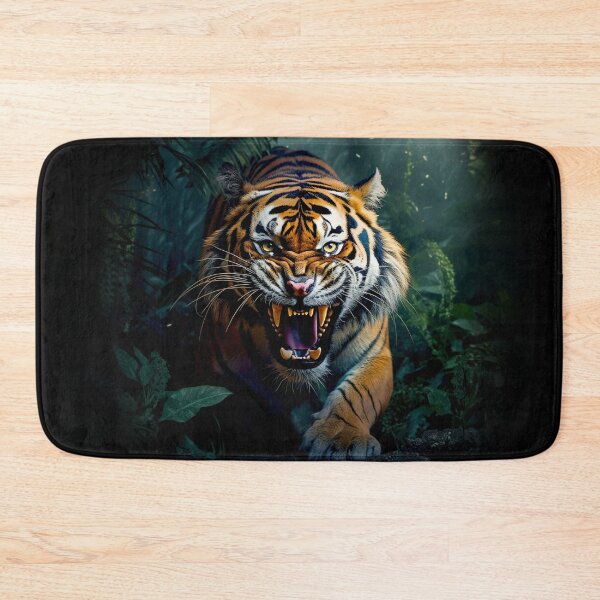 Item preview, Growling Tiger coming out of the Dark Jungle designed and sold by CoolCarVideos.