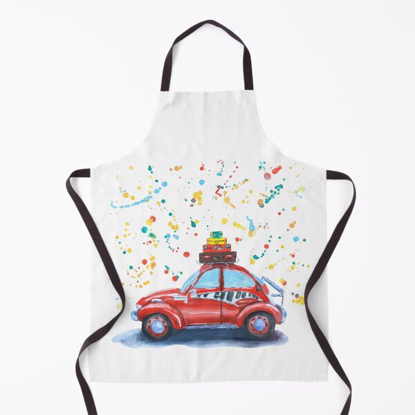 Item preview, Red retro car painting. Travel. designed and sold by Katenaz.