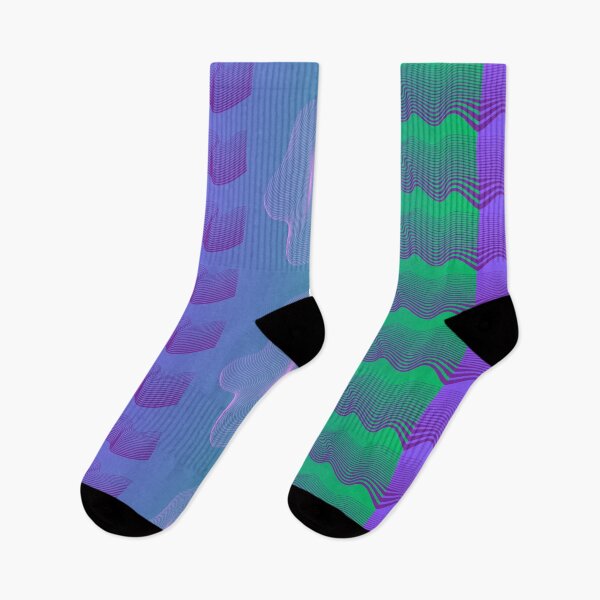 Item preview, 3D Purple lines and Pink wave designed and sold by ioankoll213.