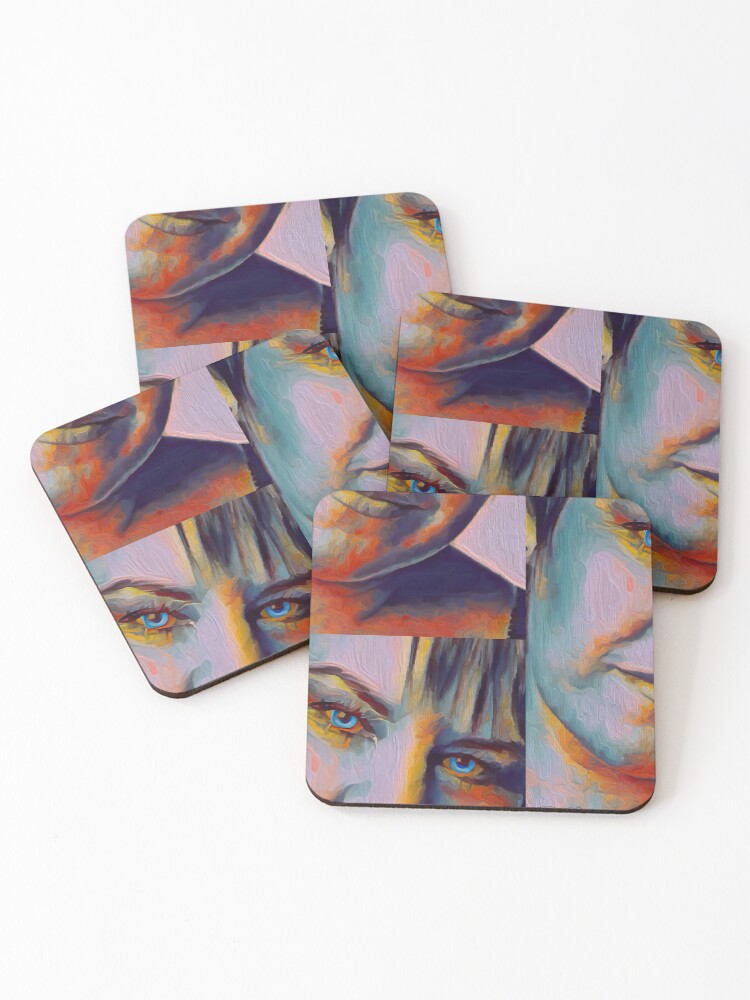 Thumbnail 1 of 5, Coasters (Set of 4), Colorful vision designed and sold by MisQueArt.