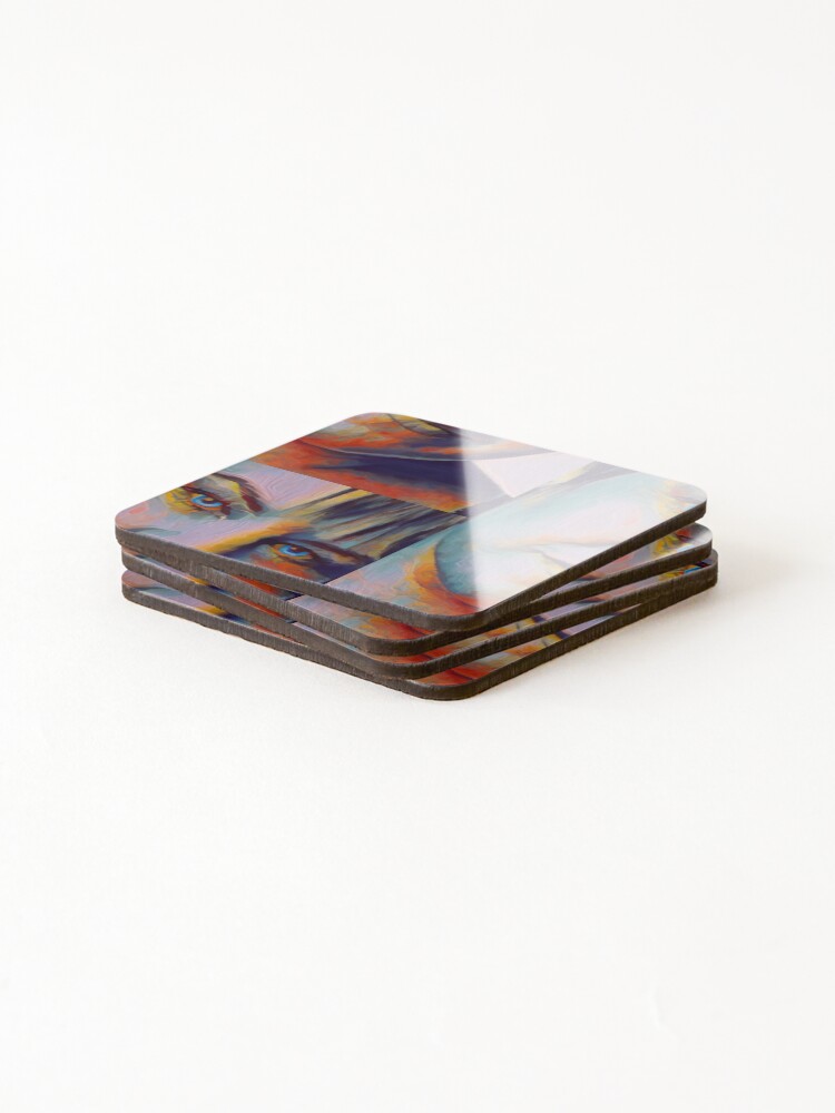 Thumbnail 4 of 5, Coasters (Set of 4), Colorful vision designed and sold by MisQueArt.