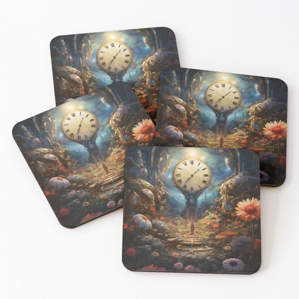Item preview, Temporal Blooms - Nature's Dance with Time designed and sold by MystiCanvas.