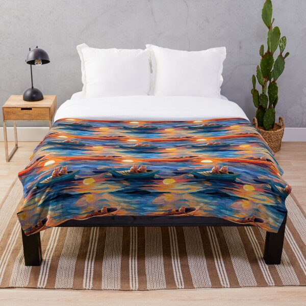 Item preview, Cat Kayak Summer Adventure - Cubism edition  designed and sold by VieUnique.