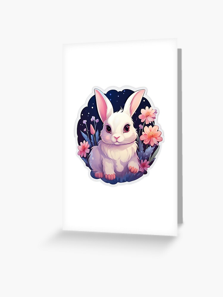 Kawaii Teddy Bear & Bunny Friends Wall Surface Sticker Set
