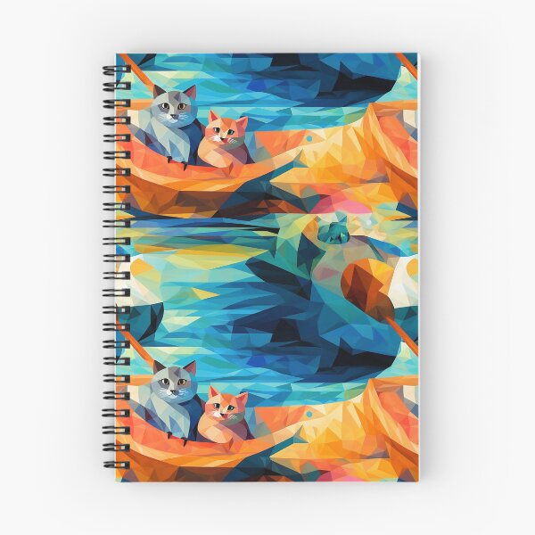 Item preview, Cat Kayak Summer Adventure - Edición cubismo designed and sold by VieUnique.
