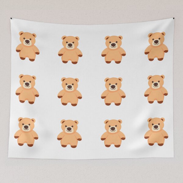 Item preview, cute brown teddy bear  designed and sold by GodsOfArt.