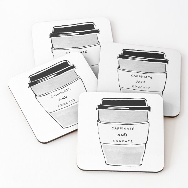 Item preview, Caffinate and Educate designed and sold by Rube66.