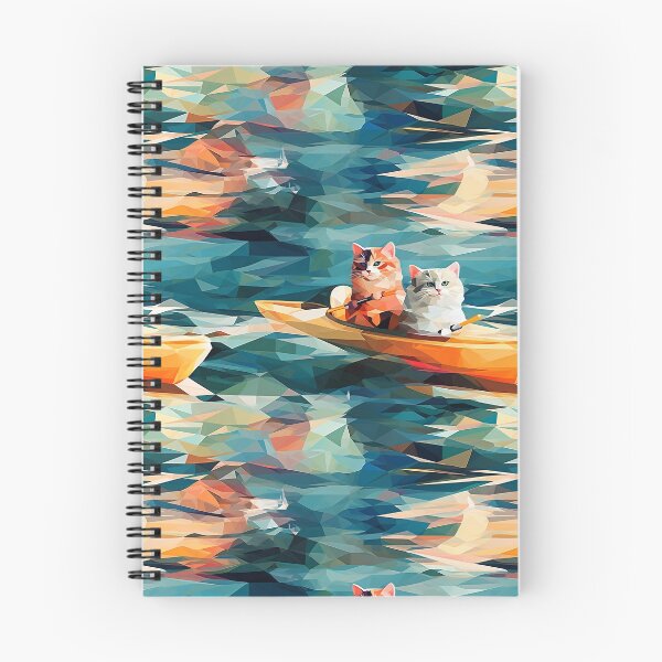 Item preview, Cat Kayak Summer Adventure - Cubism edition  designed and sold by VieUnique.