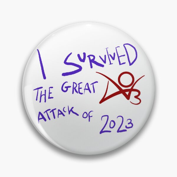 Item preview, I survived the great Ao3 attack of 2023 designed and sold by Sunthecatdragon.