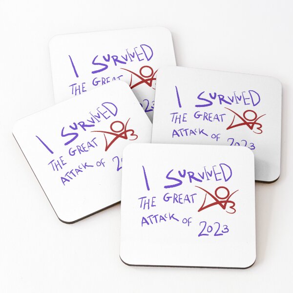 Item preview, I survived the great Ao3 attack of 2023 designed and sold by Sunthecatdragon.