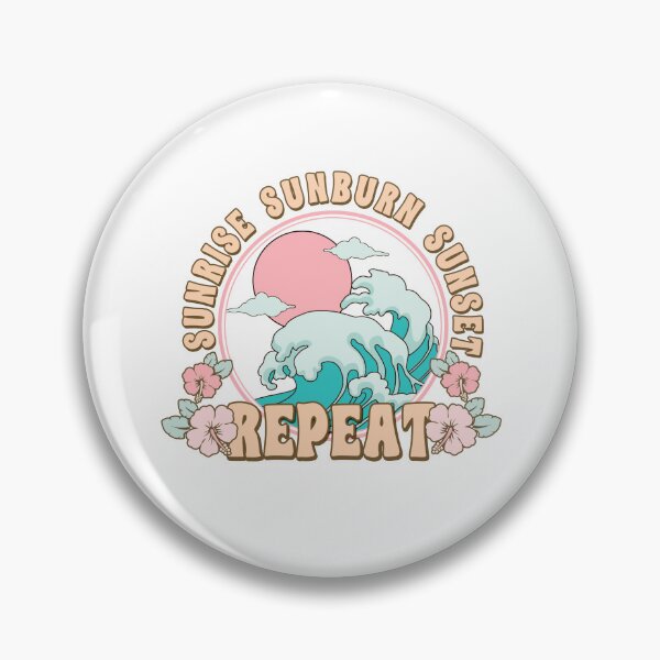 Item preview, Sunrise Sunburn Sunset Repeat designed and sold by WiseNomad.