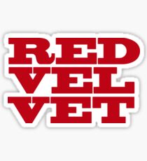 red velvet logo stickers redbubble