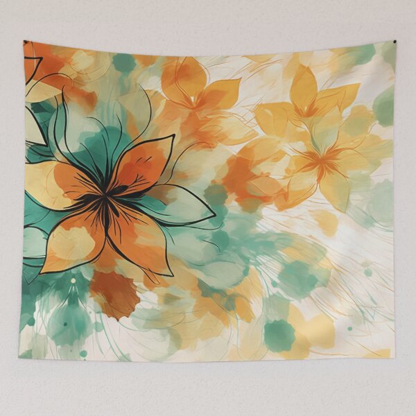 Item preview, Beautiful Ink washed Floral Splatter Pattern 16 designed and sold by Gypsykiss.