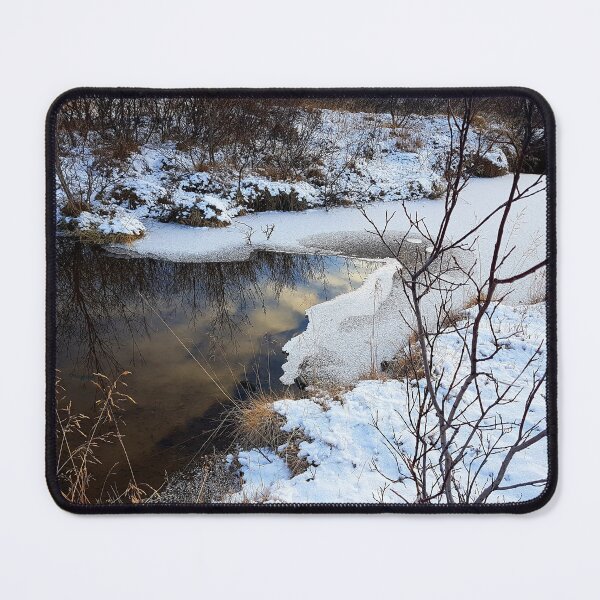 Item preview, Beautiful still waters in a snowy Iceland designed and sold by Fionatravels.
