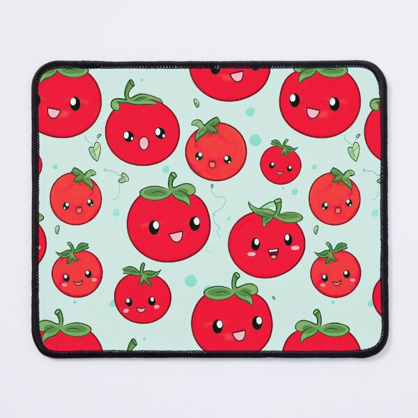 Item preview, cute happy cartoon tomatoes designed and sold by Pinkbirdie.