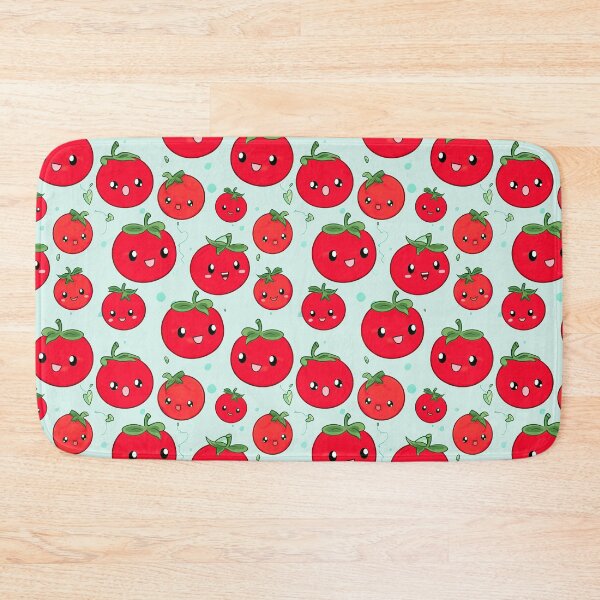 Item preview, cute happy cartoon tomatoes designed and sold by Pinkbirdie.