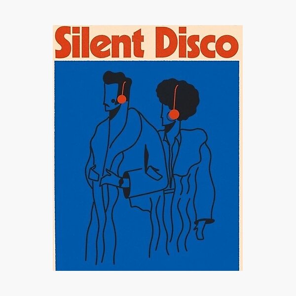 Item preview, silent disco design designed and sold by Joana A..
