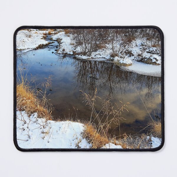 Item preview, Icelandic snowy pond designed and sold by Fionatravels.