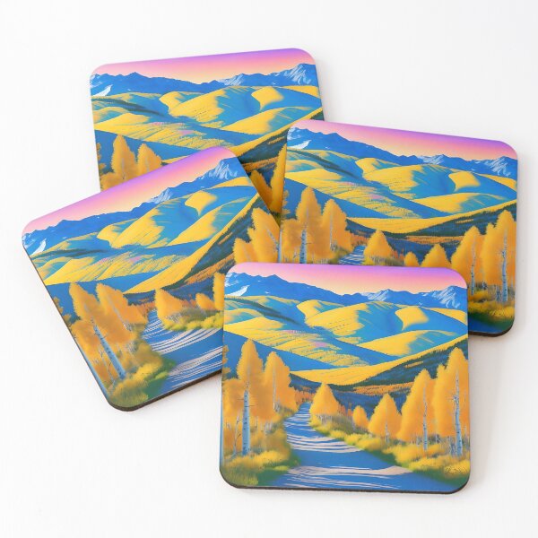 Item preview, Aspen Autumn Pop Art Landscape designed and sold by LaRoach Digital Arts.