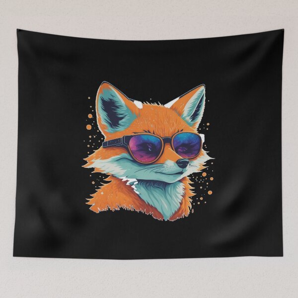 Item preview, Fox in sunglasses designed and sold by Pug-Obsession.