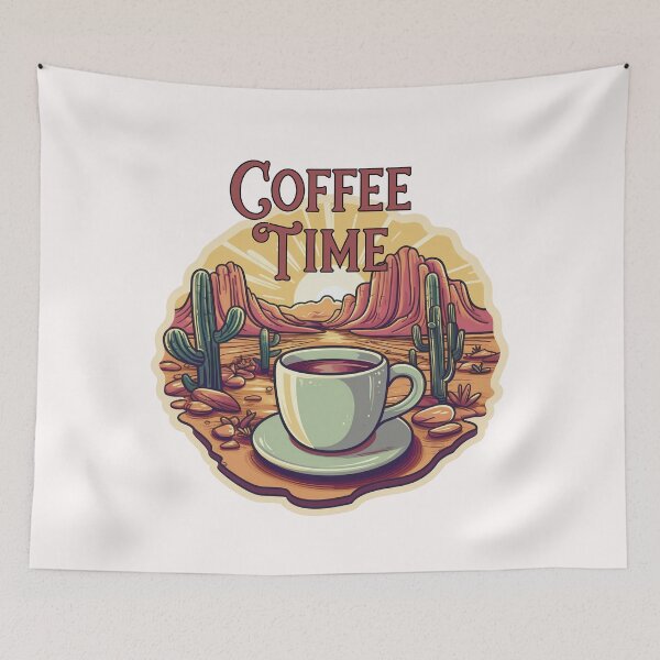 Item preview, Vintage Coffee Time Western designed and sold by HappyLifeCreate.