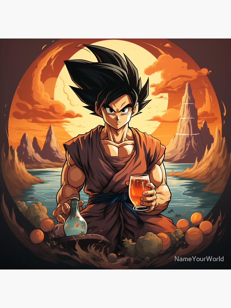 Dragon Ball Son Goku Sticker by NameYourWorld