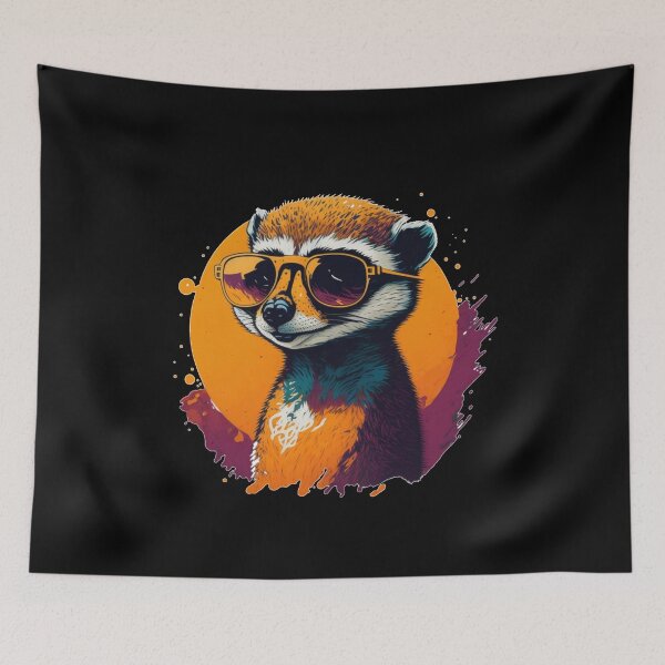Item preview, Suricata en gafas de sol designed and sold by Pug-Obsession.