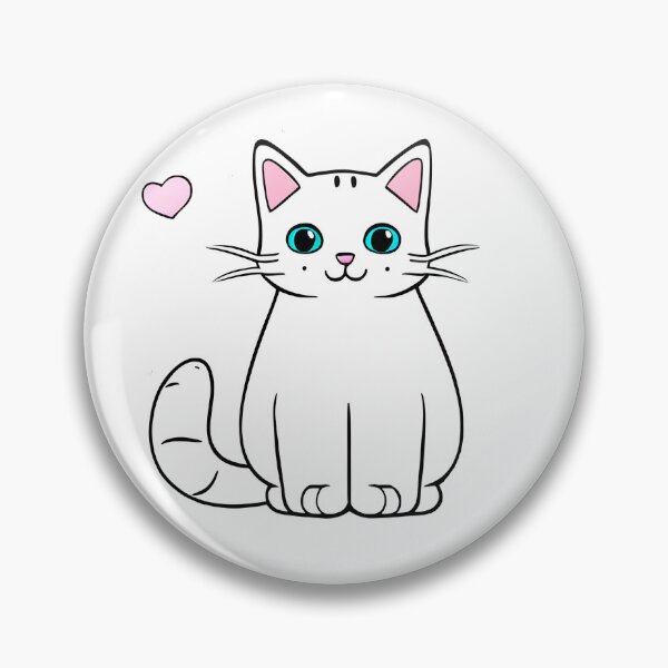 Item preview, white cat blue eyes designed and sold by GodsOfArt.