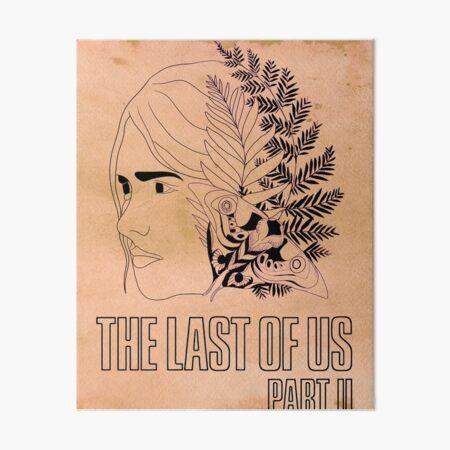 The Last of Us Ellie Tattoo *inspired* - Black V2 Art Board Print for