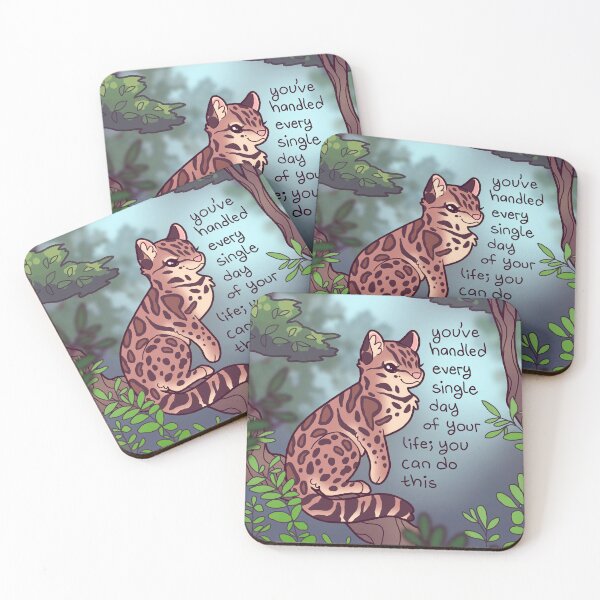 Item preview, Encouraging Margay Cat in Forest designed and sold by thelatestkate.