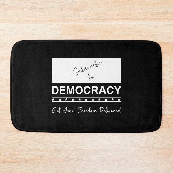 Item preview, Subscribe to democracy white designed and sold by Politics-Corner.