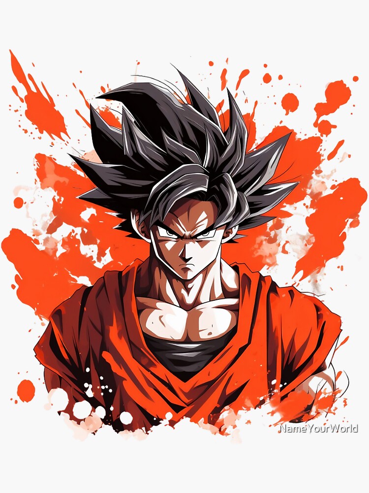 Anime Dragon Ball Z Super Saiyan Goku 3 Faces Decor Art Decal