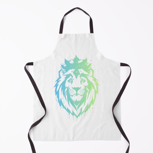 Item preview, Lion King Green Blue Watercolor Gradient designed and sold by AnimalLover4eva.