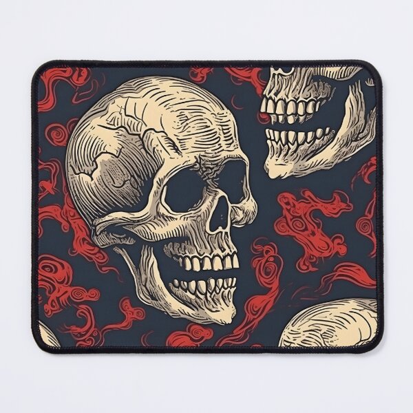 Item preview, Smoking Skull designed and sold by creative-kitten.