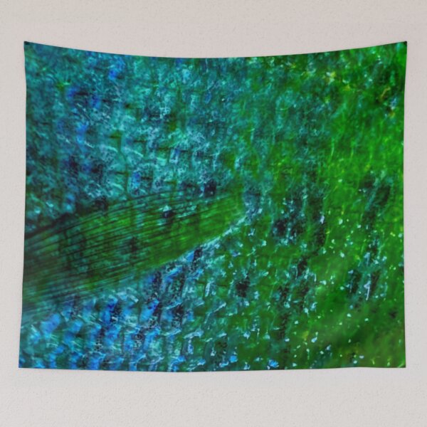 Item preview, Blue Green Fish Scales designed and sold by CJRPics.