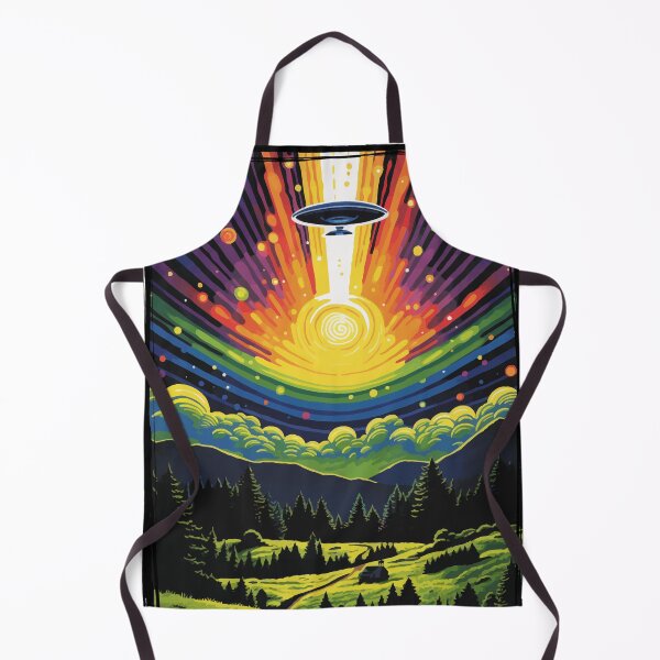 Item preview, UFO Over A Field Abstract Art designed and sold by TotallySpiffing.