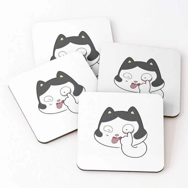 Item preview, sideburns funny cat with swag and thug life face sticks out his tongue  designed and sold by snow-at-noon.